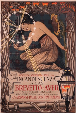 Brevetto Auer Incandescenza a Gas Original Poster